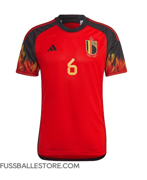 Günstige Belgien Axel Witsel #6 Heimtrikot WM 2022 Kurzarm